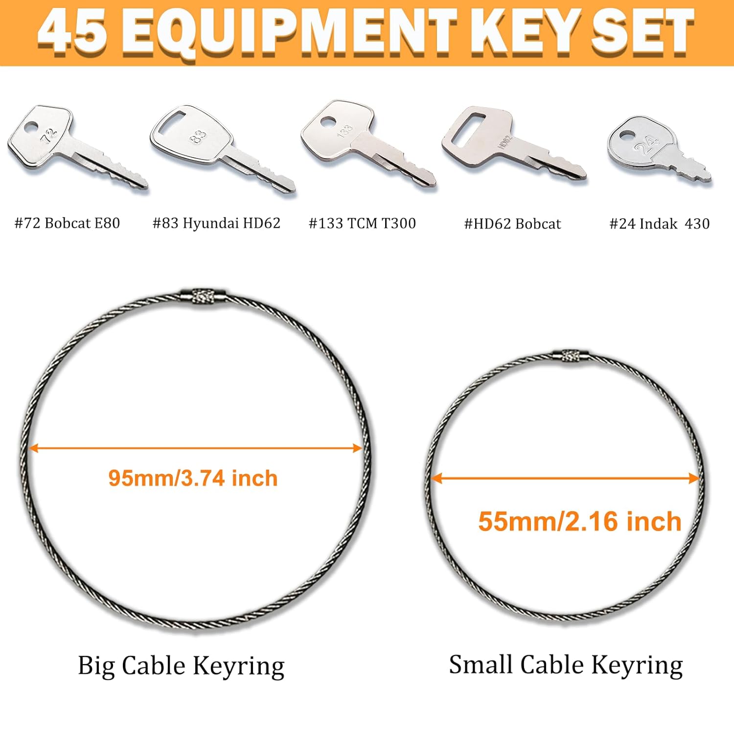 Z60 Construction Equipment Keys