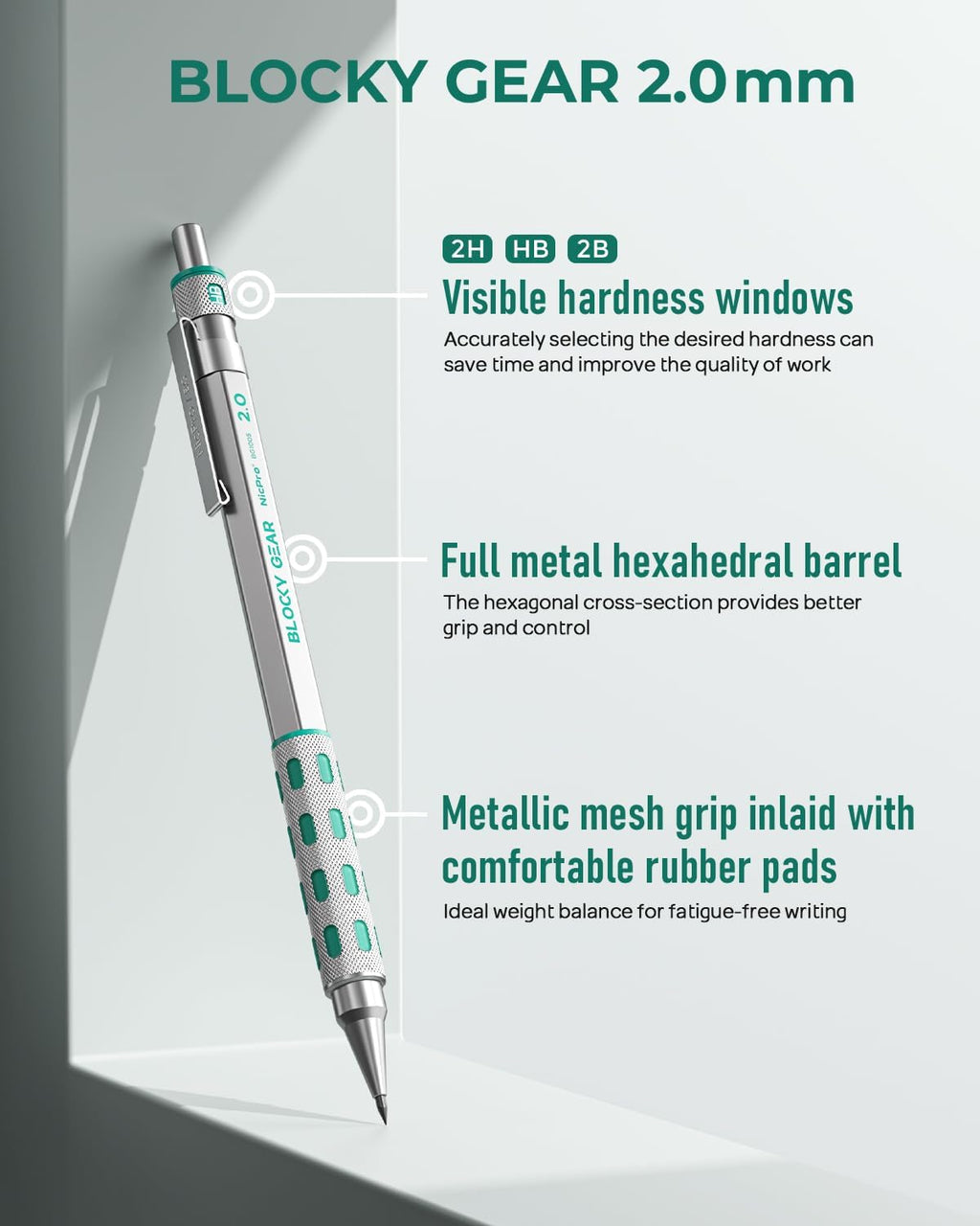 ZAccurate and rugged mechanical pencils