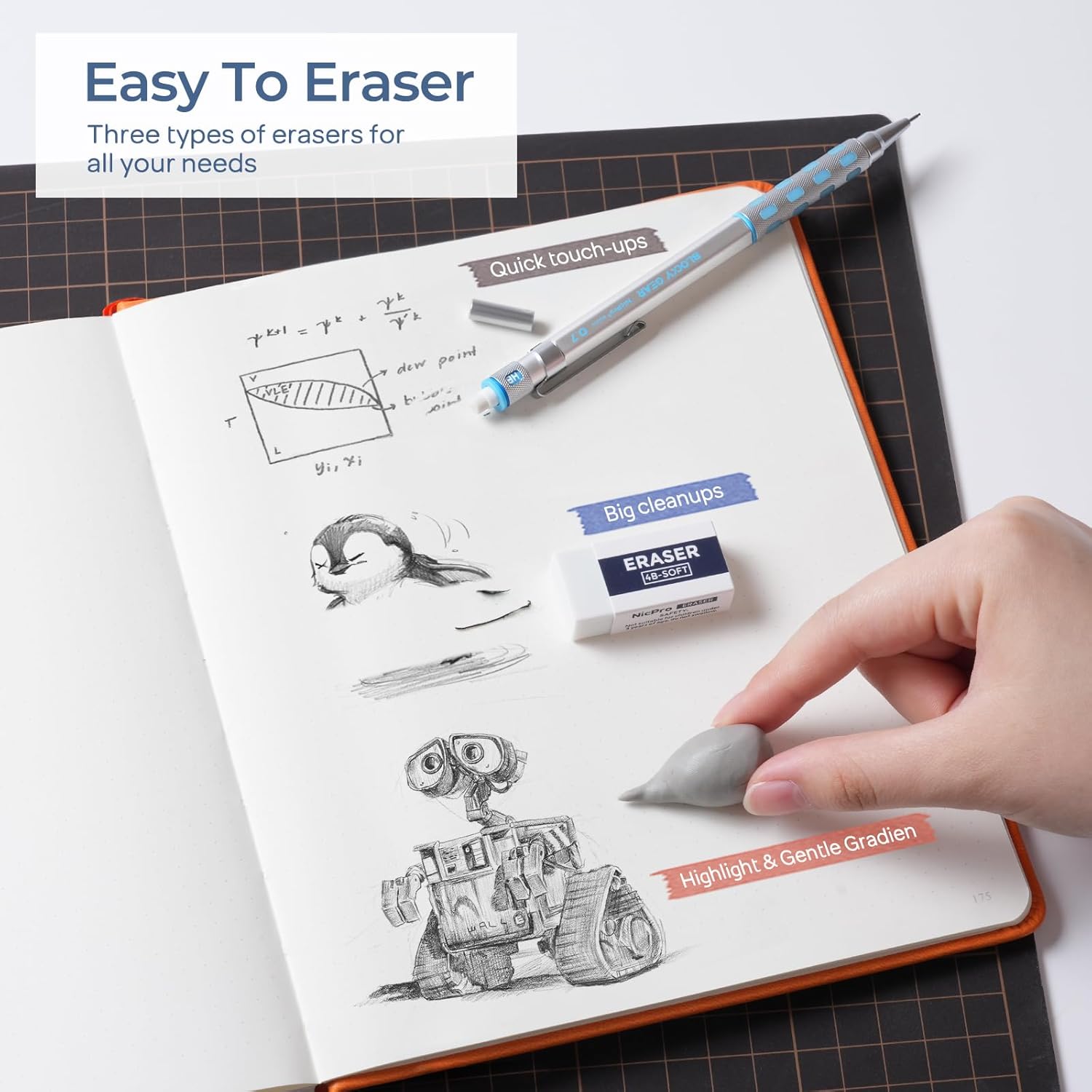 ZAccurate and rugged mechanical pencils