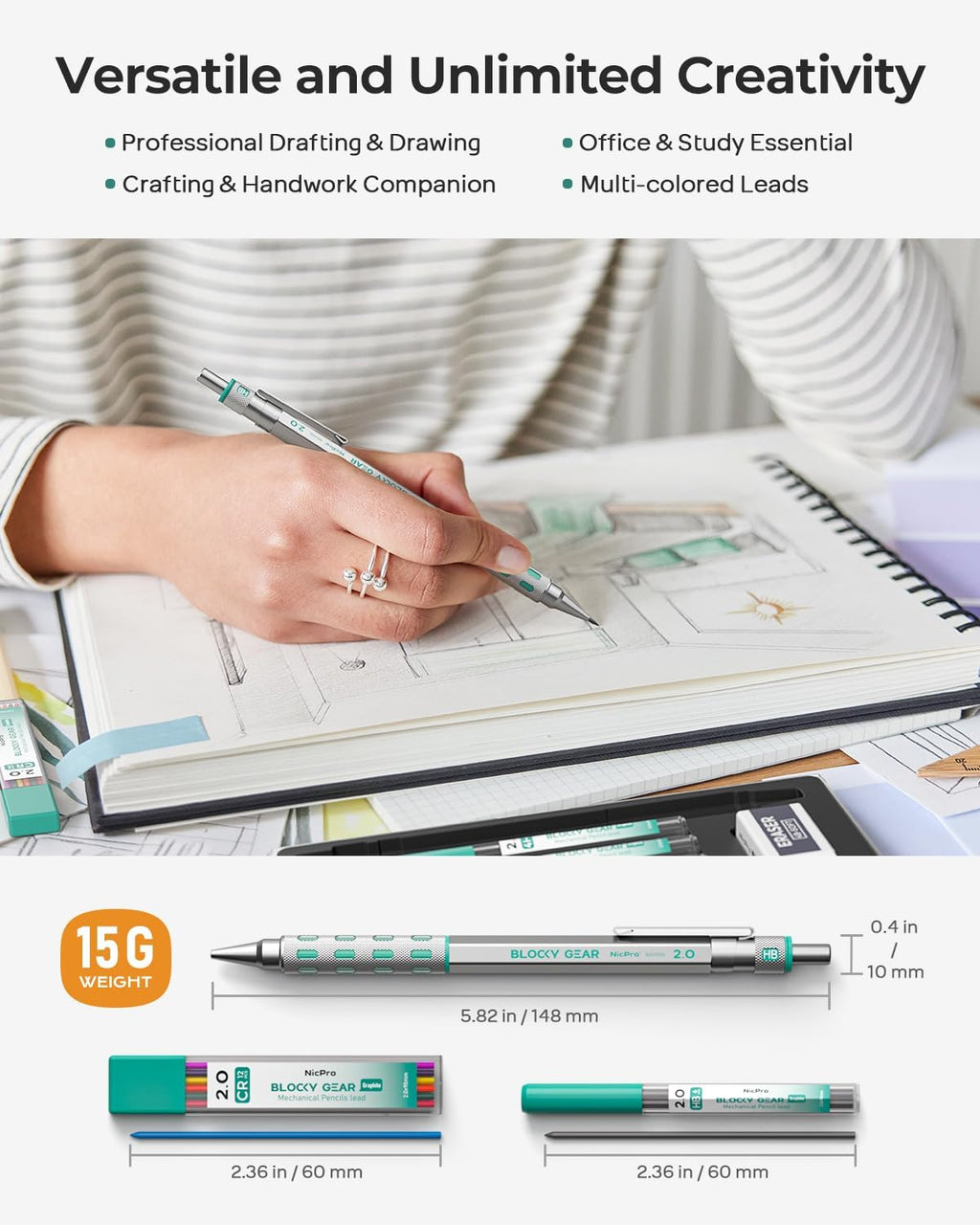 ZAccurate and rugged mechanical pencils