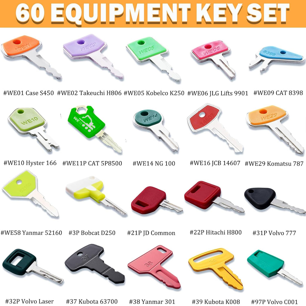 Z60 Construction Equipment Keys