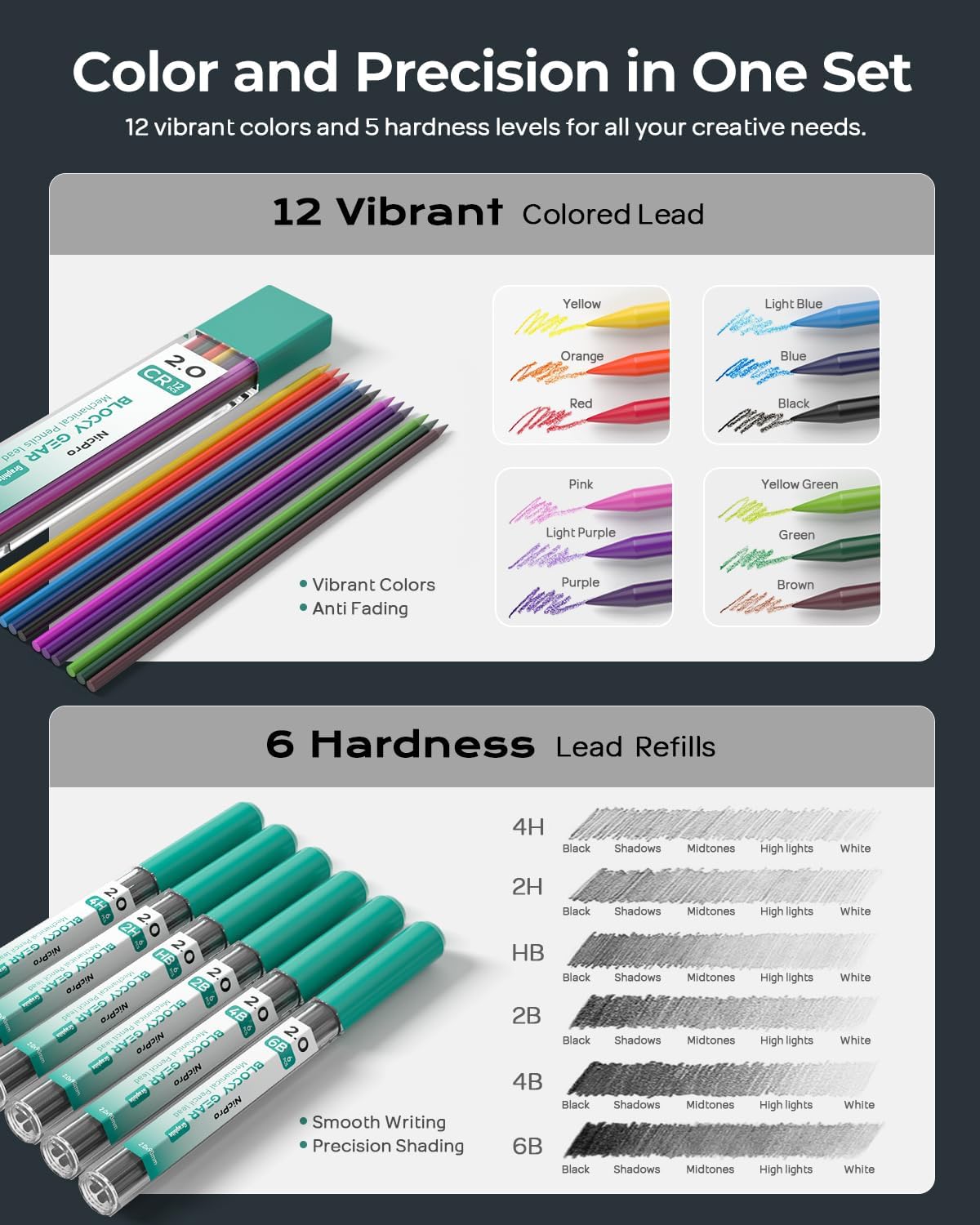 ZAccurate and rugged mechanical pencils