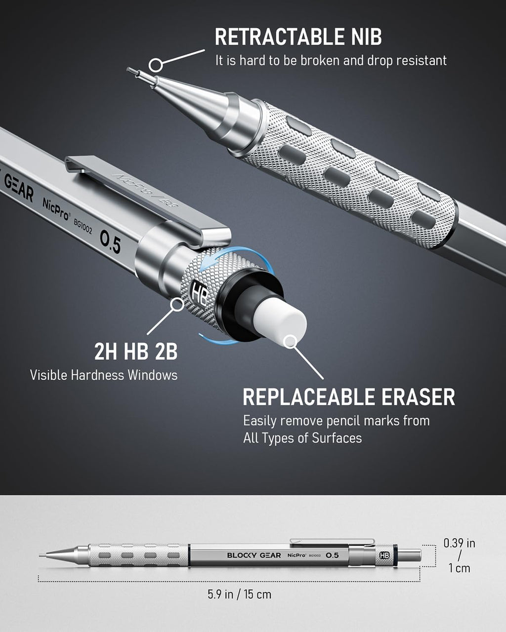 ZAccurate and rugged mechanical pencils