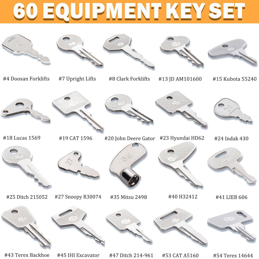Z60 Construction Equipment Keys