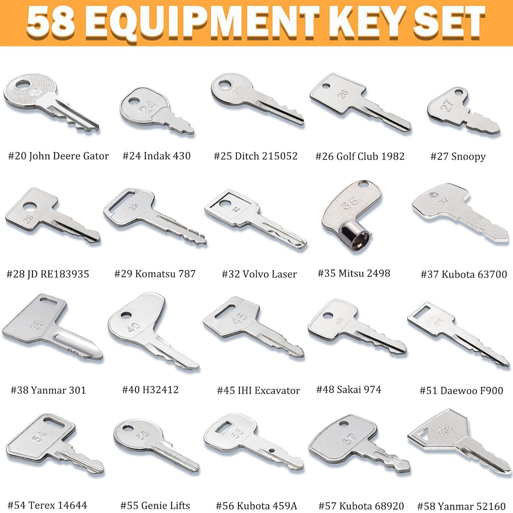 Z60 Construction Equipment Keys