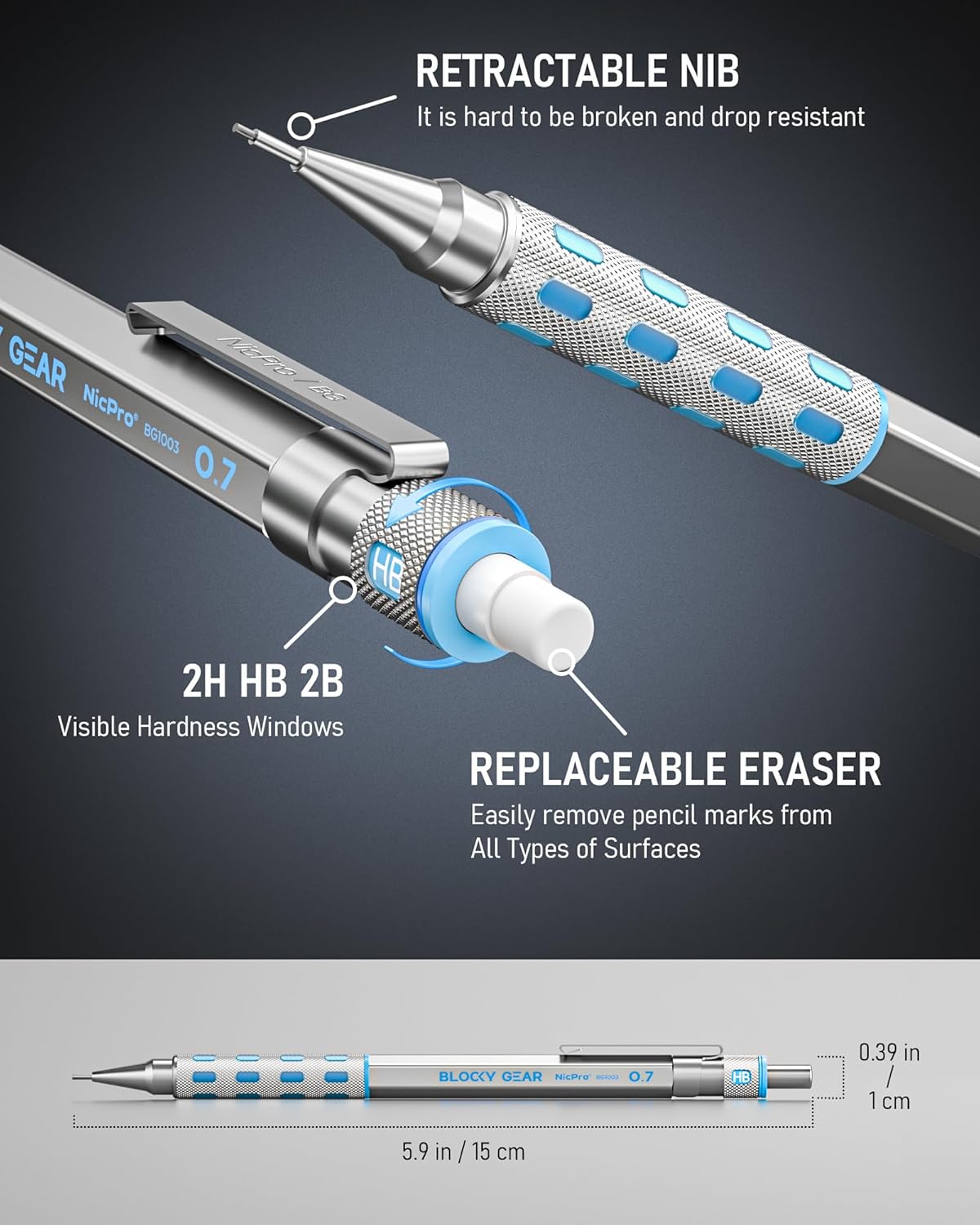 ZAccurate and rugged mechanical pencils