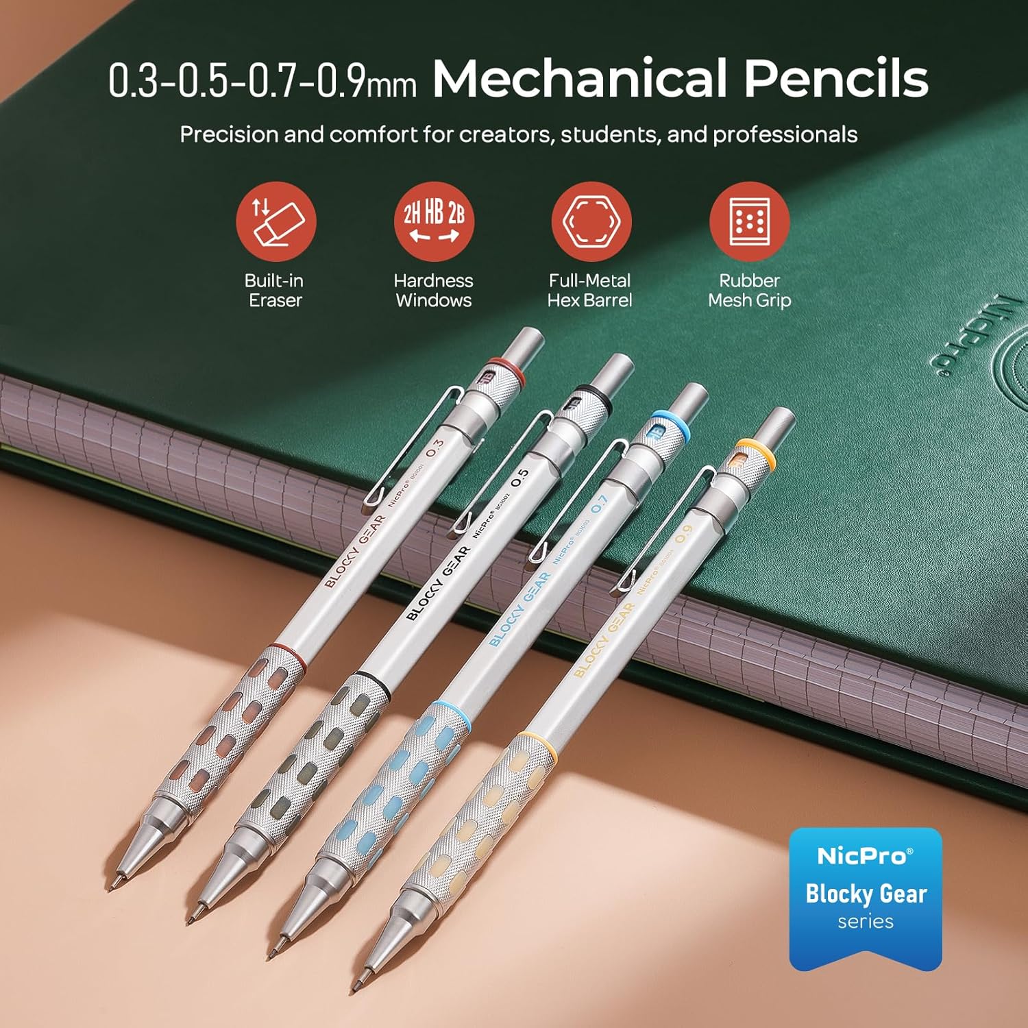 ZAccurate and rugged mechanical pencils